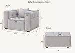 Load image into Gallery viewer, Aluxo Murray Sofa Range in Putty Boucle Fabric
