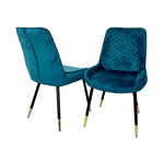 Load image into Gallery viewer, Luna Velvet Dining Chair - ALL COLOURS
