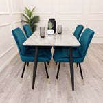 Load image into Gallery viewer, Luna Velvet Dining Chair - ALL COLOURS
