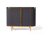 Load image into Gallery viewer, Dalia Ribbed Furniture Range - Midnight &amp; Gold
