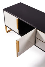 Load image into Gallery viewer, Amal Ribbed Furniture Range - Black, White &amp; Gold
