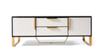 Load image into Gallery viewer, Amal Ribbed Furniture Range - Black, White &amp; Gold
