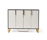 Load image into Gallery viewer, Amal Ribbed Furniture Range - Black, White &amp; Gold
