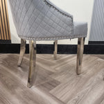 Load image into Gallery viewer, Bentley Chrome Dining Chair
