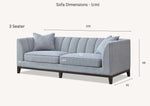 Load image into Gallery viewer, **PROMO** Aluxo Cooper 3 Seater Sofa in Dolphin Boucle
