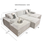 Load image into Gallery viewer, Blakely 3 + 2 Seater Sofa Set
