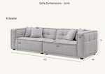 Load image into Gallery viewer, Aluxo Murray Sofa Range in Putty Boucle Fabric
