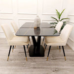 Load image into Gallery viewer, Apollo 1.6 Black Dining Table with Black Sintered Stone
