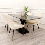 Load image into Gallery viewer, Apollo 1.6 Black Dining Table with Black Sintered Stone
