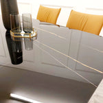 Load image into Gallery viewer, Apollo 1.6 Black Dining Table with Black Sintered Stone
