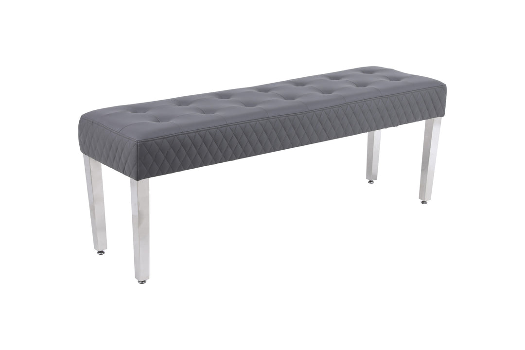 Majestic Hudson Grey PU Bench