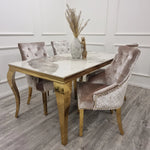 Load image into Gallery viewer, Bentley Gold Dining Chair
