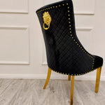 Load image into Gallery viewer, Bentley Gold Dining Chair
