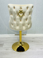 Load image into Gallery viewer, Victoria Cream Ring Knocker Breakfast Stool
