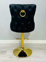 Load image into Gallery viewer, Victoria Black Ring Knocker Breakfast Stool
