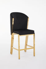 Load image into Gallery viewer, Fabio Black Gold Breakfast Stools
