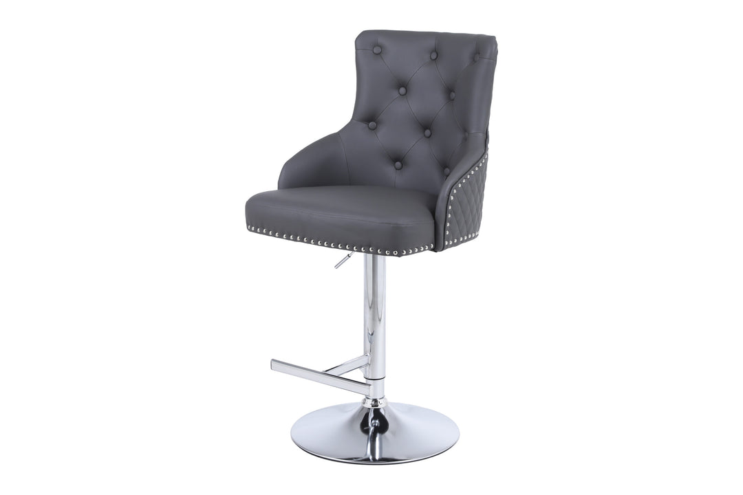 Majestic Hudson Grey PU Bar Stool