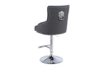 Load image into Gallery viewer, Majestic Mink Fabric Bar Stool
