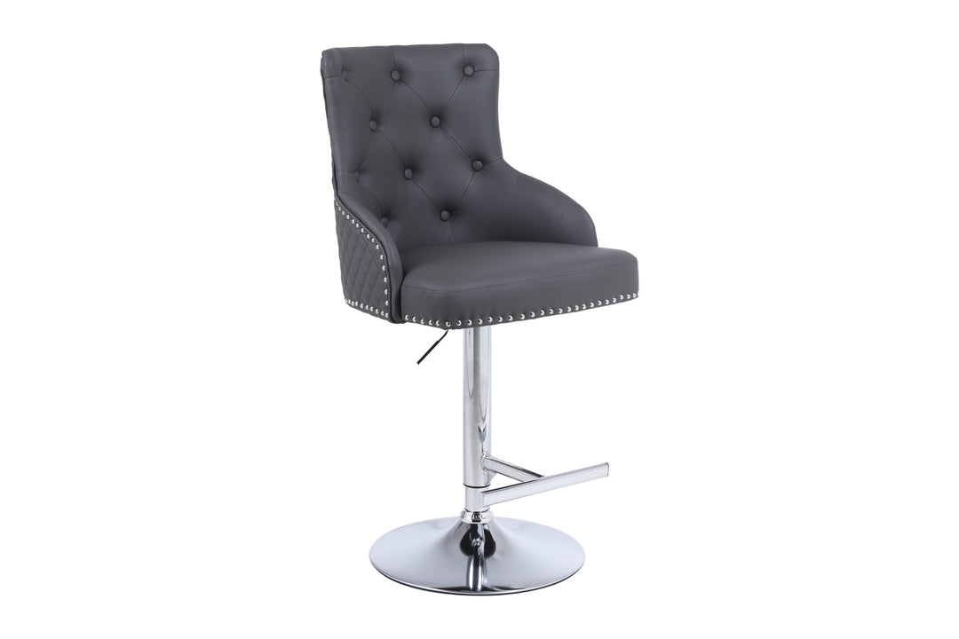 Majestic Hudson Grey PU Bar Stool