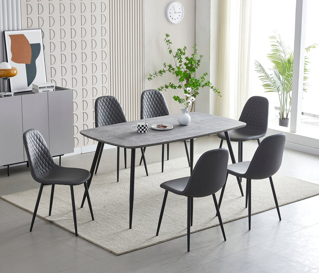 Boston 160cm Table with 6 Chairs