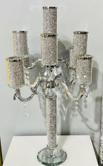 Load image into Gallery viewer, Crystal Crushed Candelabra 9 Arm
