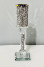 Load image into Gallery viewer, Crystal Crushed Candle Holder Small
