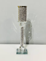 Load image into Gallery viewer, Crystal Crushed Candle Holder Large
