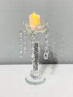 Load image into Gallery viewer, Crystal Flower Candle Holder Large CRY427
