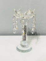 Load image into Gallery viewer, Crystal Flower Candle Holder Large CRY427
