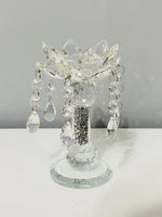 Load image into Gallery viewer, Crystal Flower Candle Holder Small
