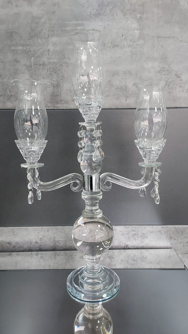 Crystal 3 Arm Candelabra