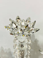 Load image into Gallery viewer, Crystal Flower Candle Holder T-3
