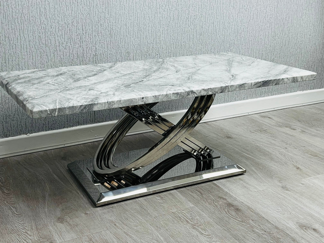 Elina Grey Marble Coffee Table