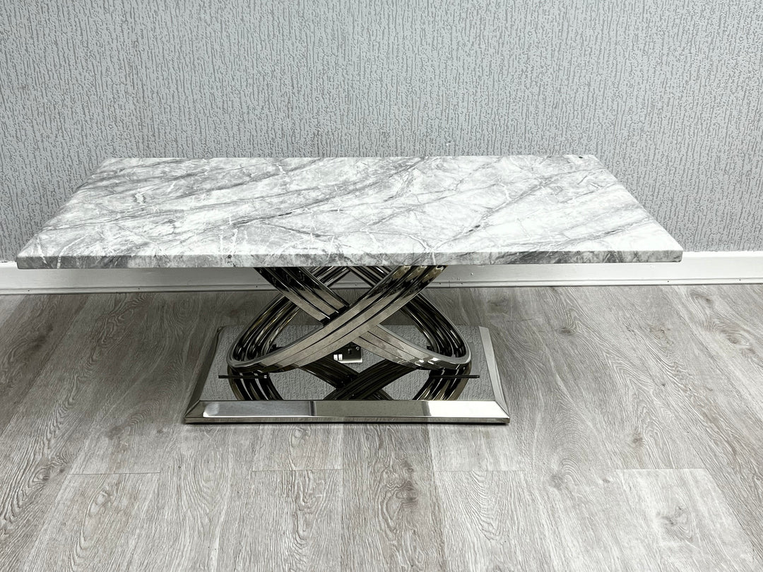 Elina Grey Marble Coffee Table