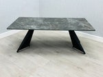 Load image into Gallery viewer, Chicago Black &amp; Gold Ceramic Coffee Table
