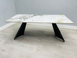 Load image into Gallery viewer, Chicago Cream &amp; Gold Ceramic Coffee Table
