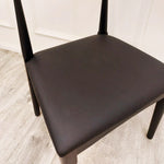 Load image into Gallery viewer, Elsa Wooden Wishbone Chair with Matt Black Seat
