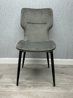 Load image into Gallery viewer, Windsor Grey Velvet Chair
