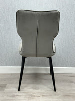 Load image into Gallery viewer, Windsor Grey Velvet Chair
