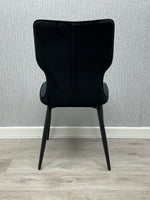 Load image into Gallery viewer, Windsor Black Velvet Chair
