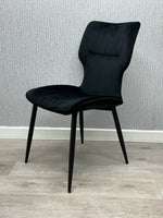 Load image into Gallery viewer, Windsor Black Velvet Chair
