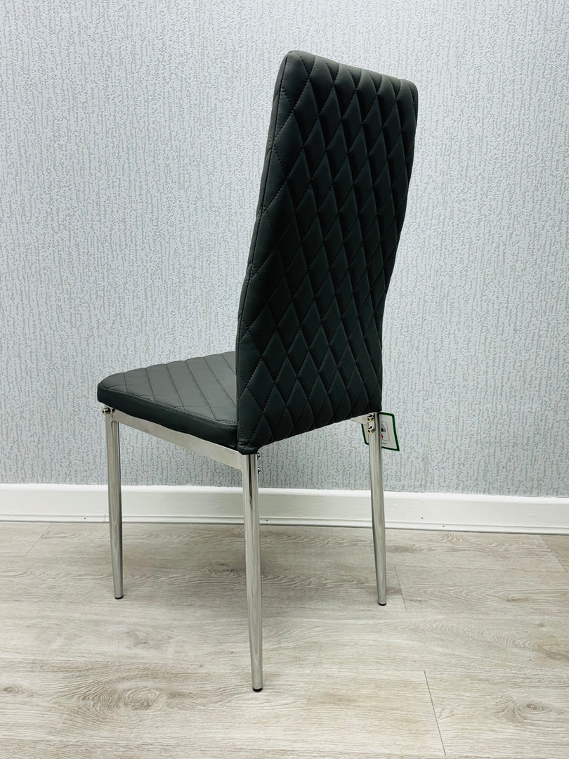 California Grey PU Dining Chair