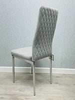 Load image into Gallery viewer, California Light Grey Velvet Dining Chair
