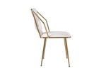 Load image into Gallery viewer, Daisy Cream Gold Dining Chair
