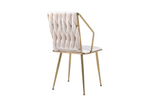 Load image into Gallery viewer, Daisy Cream Gold Dining Chair
