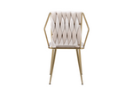 Load image into Gallery viewer, Daisy Cream Gold Dining Chair
