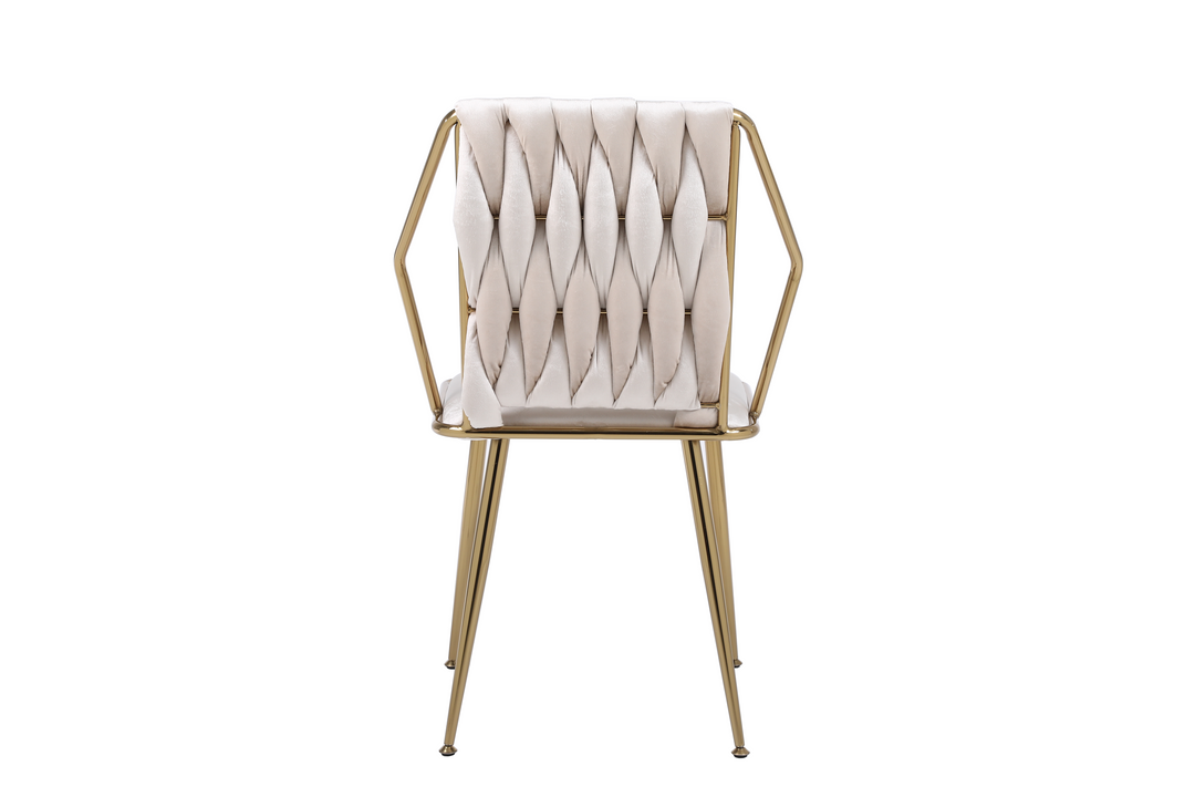 Daisy Cream Gold Dining Chair