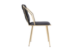 Load image into Gallery viewer, Daisy Black Gold Dining Chair
