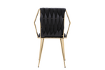 Load image into Gallery viewer, Daisy Black Gold Dining Chair
