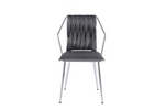 Load image into Gallery viewer, Daisy Grey Silver Dining Chair
